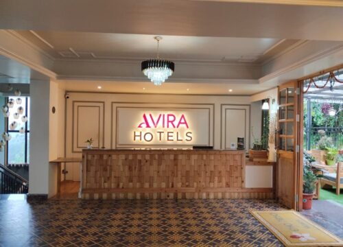 Step into our reception, where luxury hospitality begins with smiles and seamless service.